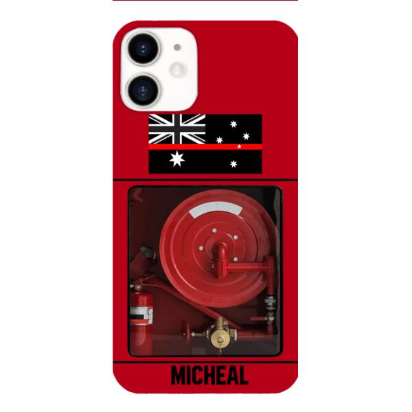 PERSONALIZED AUSTRALIAN FIREFIGHTER PHONECASE QTDT1011