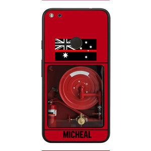 PERSONALIZED AUSTRALIAN FIREFIGHTER PHONECASE QTDT1011