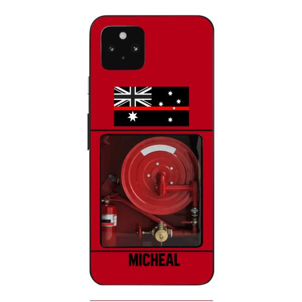 PERSONALIZED AUSTRALIAN FIREFIGHTER PHONECASE QTDT1011