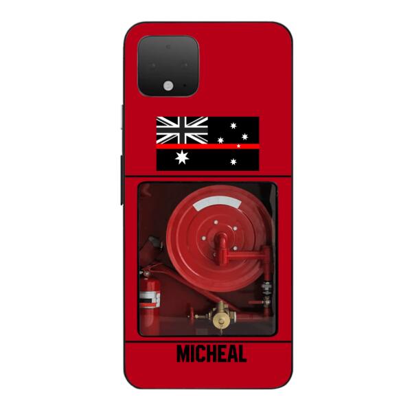 PERSONALIZED AUSTRALIAN FIREFIGHTER PHONECASE QTDT1011