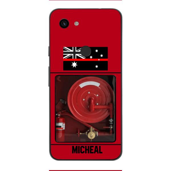 PERSONALIZED AUSTRALIAN FIREFIGHTER PHONECASE QTDT1011