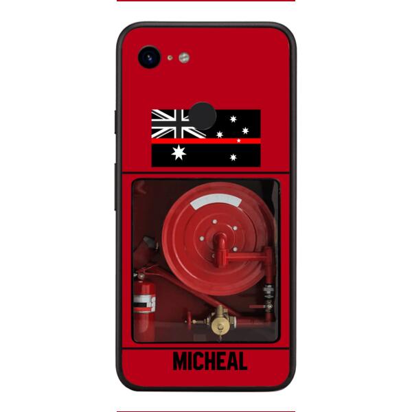 PERSONALIZED AUSTRALIAN FIREFIGHTER PHONECASE QTDT1011