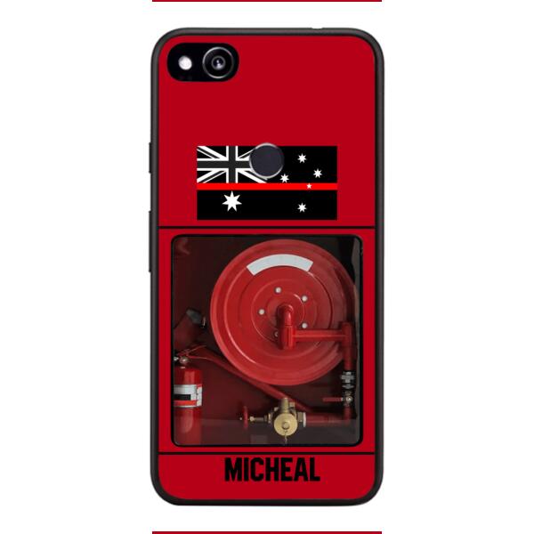 PERSONALIZED AUSTRALIAN FIREFIGHTER PHONECASE QTDT1011