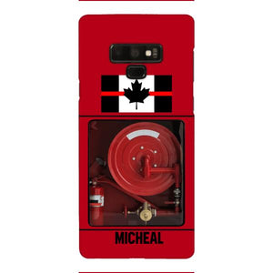 PERSONALIZED CANADIAN FIREFIGHTER PHONECASE QTDT1011