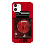 PERSONALIZED AMERICAN FIREFIGHTER PHONECASE QTDT1011