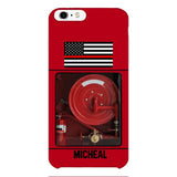 PERSONALIZED AMERICAN FIREFIGHTER PHONECASE QTDT1011