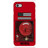 PERSONALIZED AMERICAN FIREFIGHTER PHONECASE QTDT1011