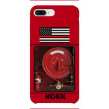 PERSONALIZED AMERICAN FIREFIGHTER PHONECASE QTDT1011