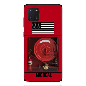 PERSONALIZED AMERICAN FIREFIGHTER PHONECASE QTDT1011