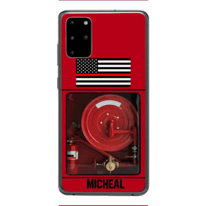 PERSONALIZED AMERICAN FIREFIGHTER PHONECASE QTDT1011