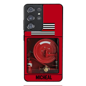 PERSONALIZED AMERICAN FIREFIGHTER PHONECASE QTDT1011