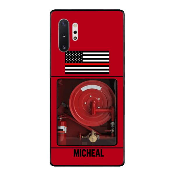 PERSONALIZED AMERICAN FIREFIGHTER PHONECASE QTDT1011