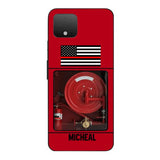 PERSONALIZED AMERICAN FIREFIGHTER PHONECASE QTDT1011