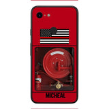 PERSONALIZED AMERICAN FIREFIGHTER PHONECASE QTDT1011