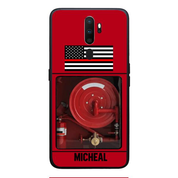 PERSONALIZED AMERICAN FIREFIGHTER PHONECASE QTDT1011