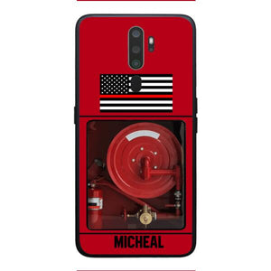 PERSONALIZED AMERICAN FIREFIGHTER PHONECASE QTDT1011