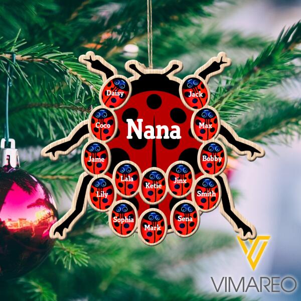 PERSONALIZED KID HANGING ORNAMENT CHRISTMAS NOV-MA11 BUG