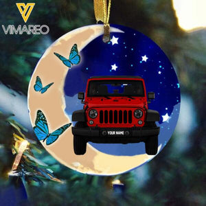 PERSONALIZED JEEP HANGING ORNAMENT CHRISTMAS NOV-MQ17