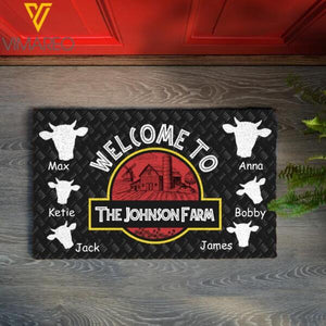 PERSONALIZED WELCOME TO THE FARM DOORMAT TNDT1811