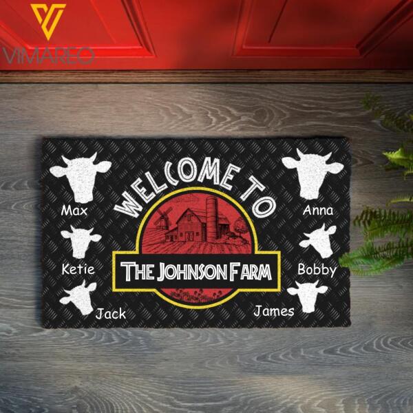 PERSONALIZED WELCOME TO THE FARM DOORMAT TNDT1811