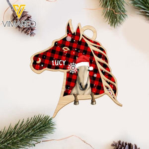 PERSONALIZED HORSE HANGING ORNAMENT CHRISTMAS TNDT2011