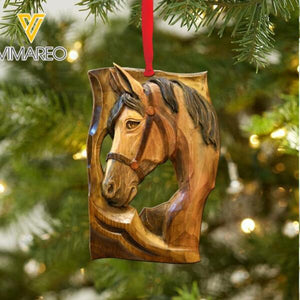 PERSONALIZED HORSE HANGING ORNAMENT CHRISTMAS NOV-QH26