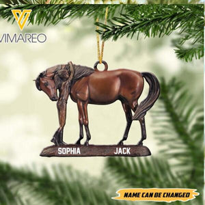 PERSONALIZED GIRL LOVE HORSE HANGING ORNAMENT CHRISTMAS NOV-MQ26