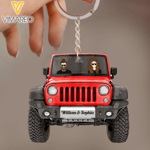 Personalized Jeep KEYCHAIN DEC-QH02