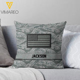PERSONALIZED U.S SOLDIER CAMO PILLOW PRINTED DEC-HQ03