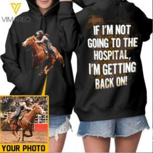 PERSONALIZED GETTING BACK ON HORSE RIDING PHOTO UPLOAD HOODIE / TSHIRT QTVQ0912