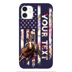 PERSONALIZED HORSE RIDING PHOTO UPLOAD PHONECASE QTMA1012