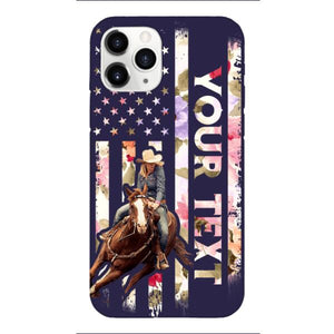 PERSONALIZED HORSE RIDING PHOTO UPLOAD PHONECASE QTMA1012