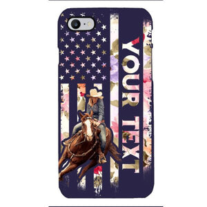 PERSONALIZED HORSE RIDING PHOTO UPLOAD PHONECASE QTMA1012