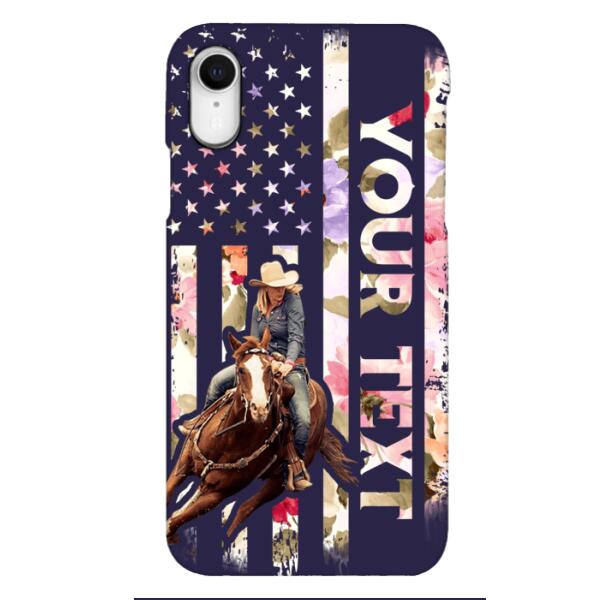 PERSONALIZED HORSE RIDING PHOTO UPLOAD PHONECASE QTMA1012