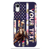 PERSONALIZED HORSE RIDING PHOTO UPLOAD PHONECASE QTMA1012