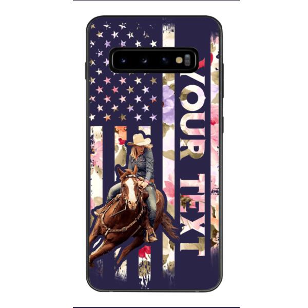 PERSONALIZED HORSE RIDING PHOTO UPLOAD PHONECASE QTMA1012