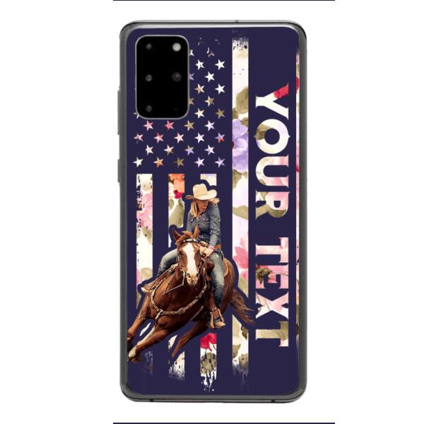 PERSONALIZED HORSE RIDING PHOTO UPLOAD PHONECASE QTMA1012