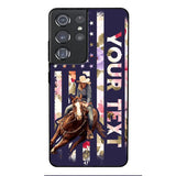 PERSONALIZED HORSE RIDING PHOTO UPLOAD PHONECASE QTMA1012