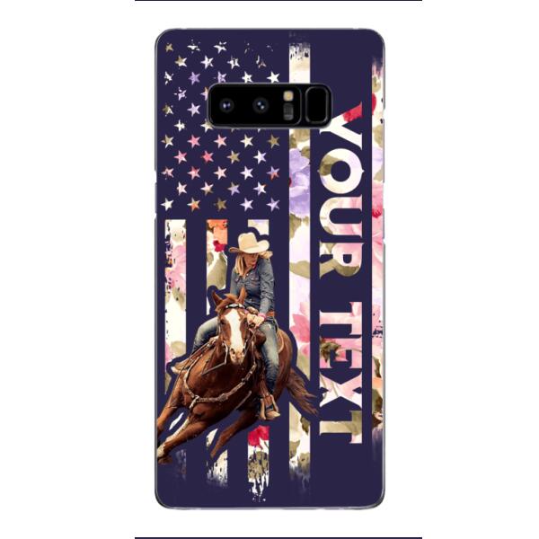 PERSONALIZED HORSE RIDING PHOTO UPLOAD PHONECASE QTMA1012