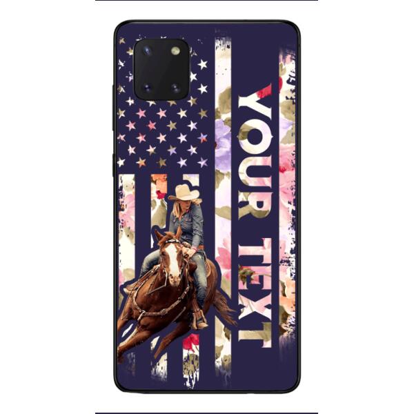 PERSONALIZED HORSE RIDING PHOTO UPLOAD PHONECASE QTMA1012