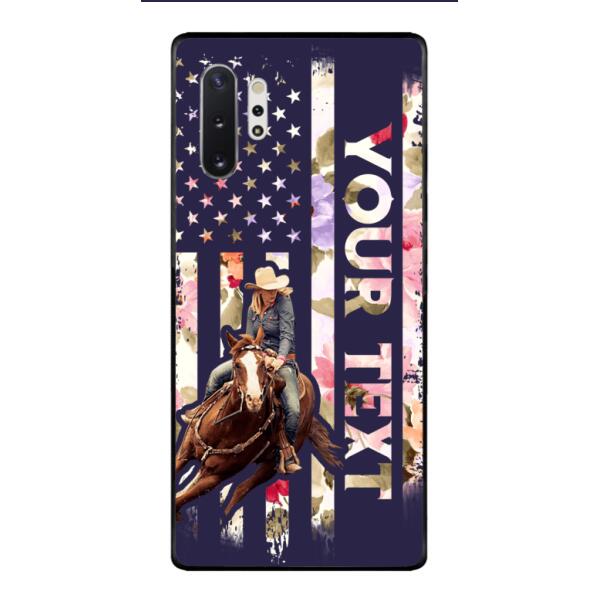 PERSONALIZED HORSE RIDING PHOTO UPLOAD PHONECASE QTMA1012