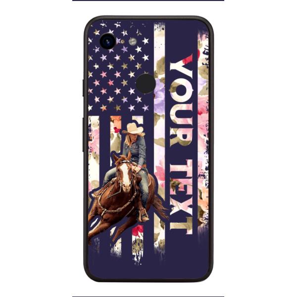 PERSONALIZED HORSE RIDING PHOTO UPLOAD PHONECASE QTMA1012