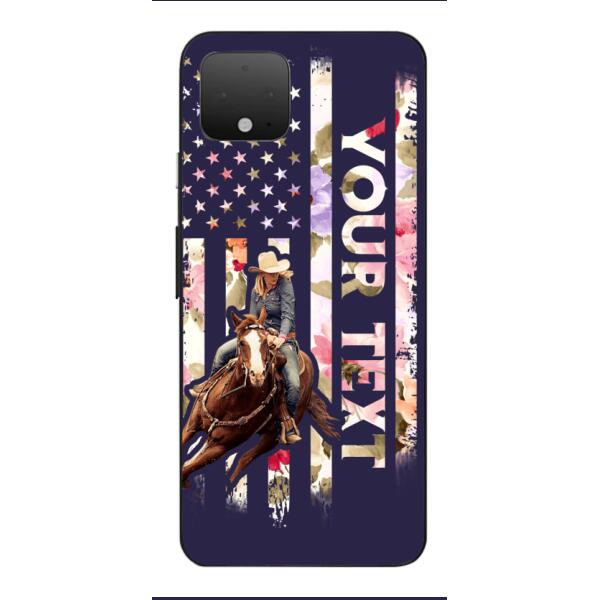 PERSONALIZED HORSE RIDING PHOTO UPLOAD PHONECASE QTMA1012