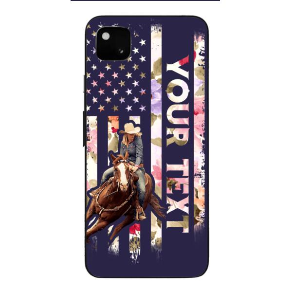 PERSONALIZED HORSE RIDING PHOTO UPLOAD PHONECASE QTMA1012