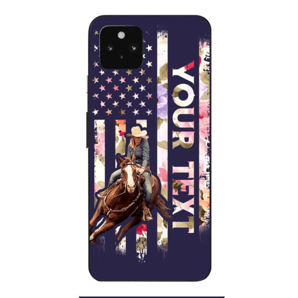 PERSONALIZED HORSE RIDING PHOTO UPLOAD PHONECASE QTMA1012