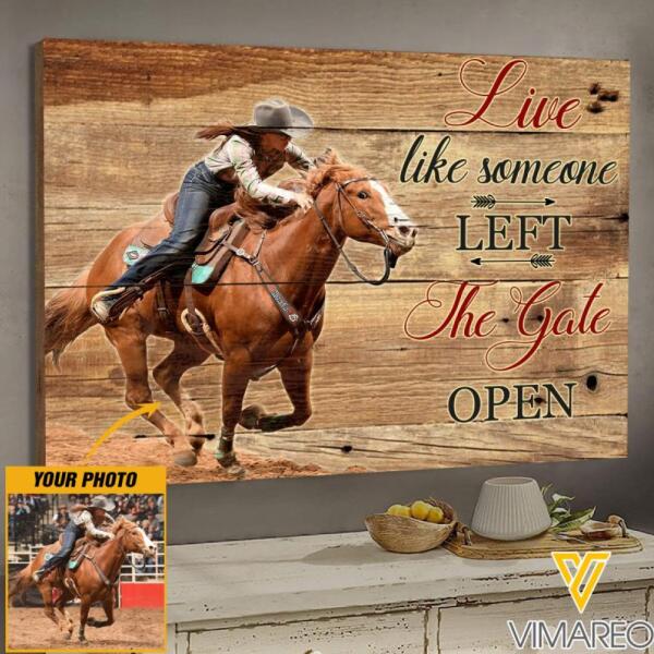 Personalized Horse Photo Canvas Printed DEC-DT29