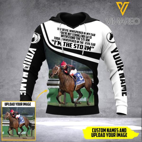 PERSONALIZED HORSE HOODIE 3D PRINTED DEC-MQ31