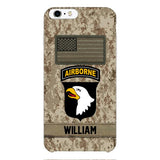 Personalized Army Veteran Camo Phone Case 22JAN-MQ14