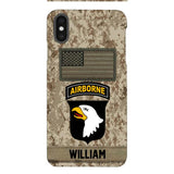 Personalized Army Veteran Camo Phone Case 22JAN-MQ14