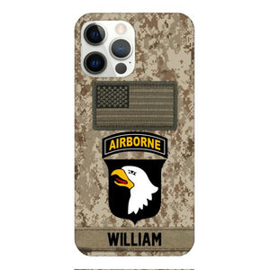 Personalized Army Veteran Camo Phone Case 22JAN-MQ14